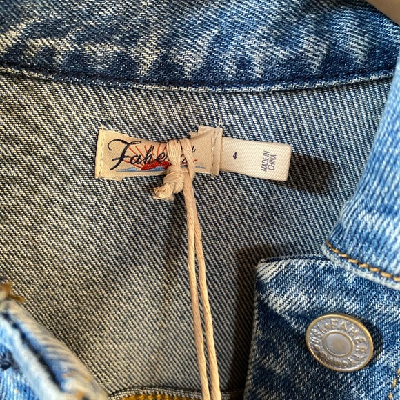 Faherty Michelle Denim Dress NWT size 4 - Picture 6 of 14